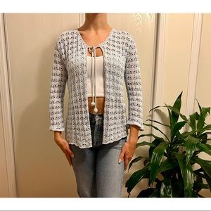 Baby Blue Crochet Cardigan